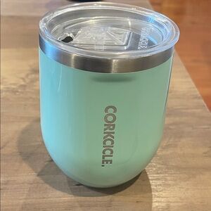 Corkcicle Stemless Tumbler with Clear Lid